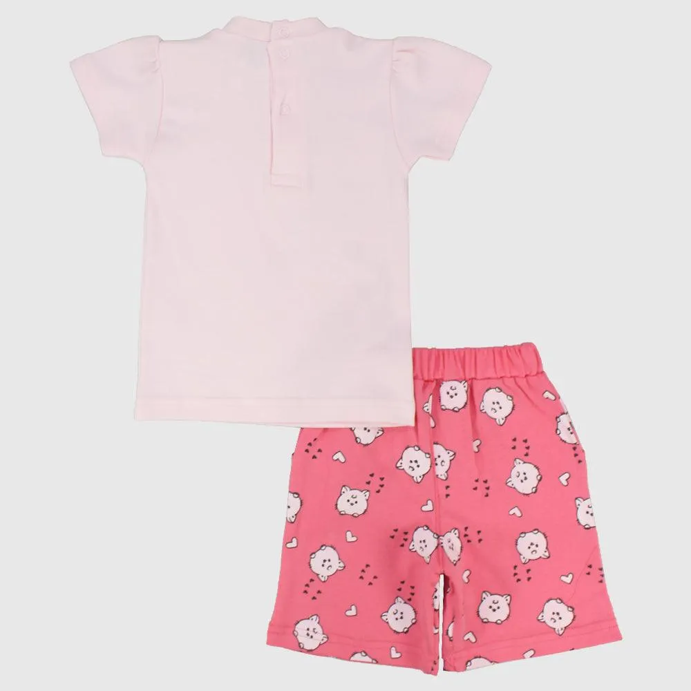 Pyjama à manches courtes pour bébés chatons