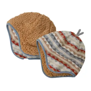 Bonnet réversible pour bébé - Rayure diamant Gris plume clair par Patagonia