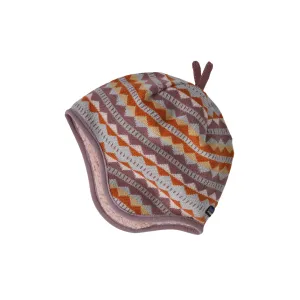 Bonnet Bébé Réversible - Rayures Diamant : Stormy par Patagonia