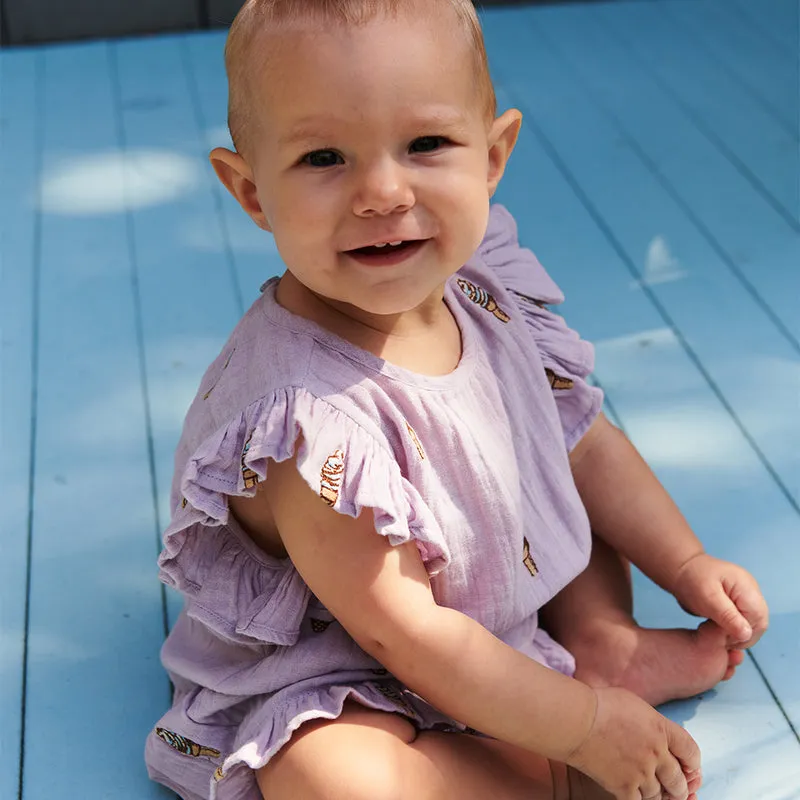 Ensemble deux pièces Baby Roey - Soft Serve Lavande par Pink Chicken
