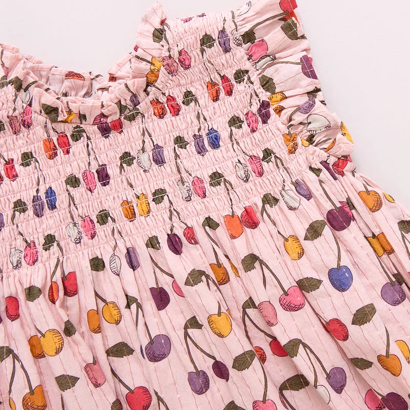 Ensemble Robe Bébé Stevie - Nuage Rose Cerise par Pink Chicken