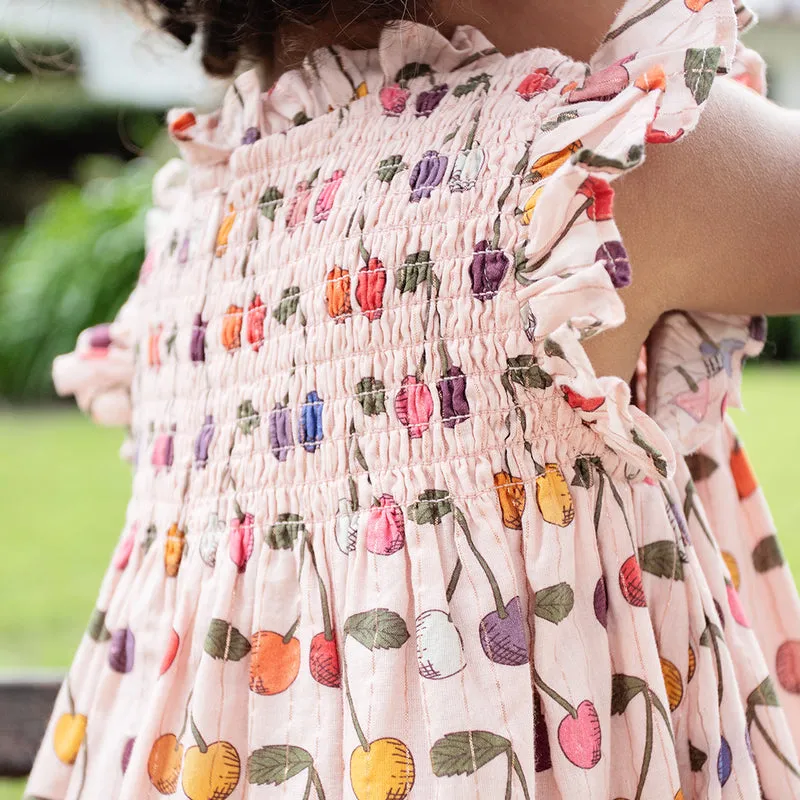 Ensemble Robe Bébé Stevie - Nuage Rose Cerise par Pink Chicken