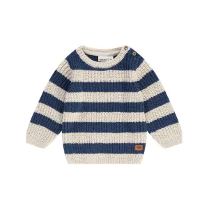 Pull rayé bébé - Bleu/Crème par Babyface
