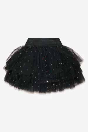 Jupe en tulle superposée Balmain pour fille