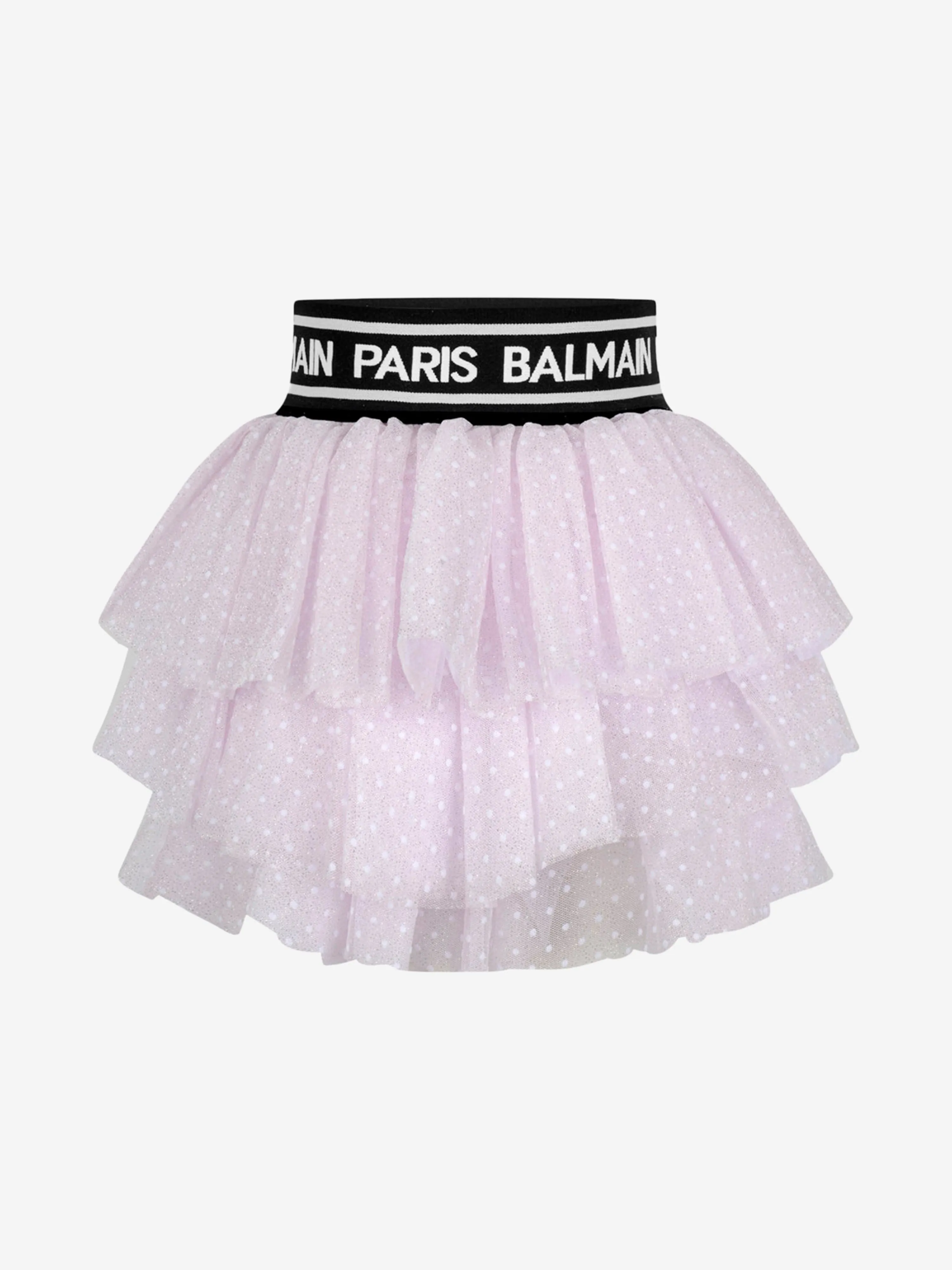 Jupe en tulle à pois Balmain pour fille