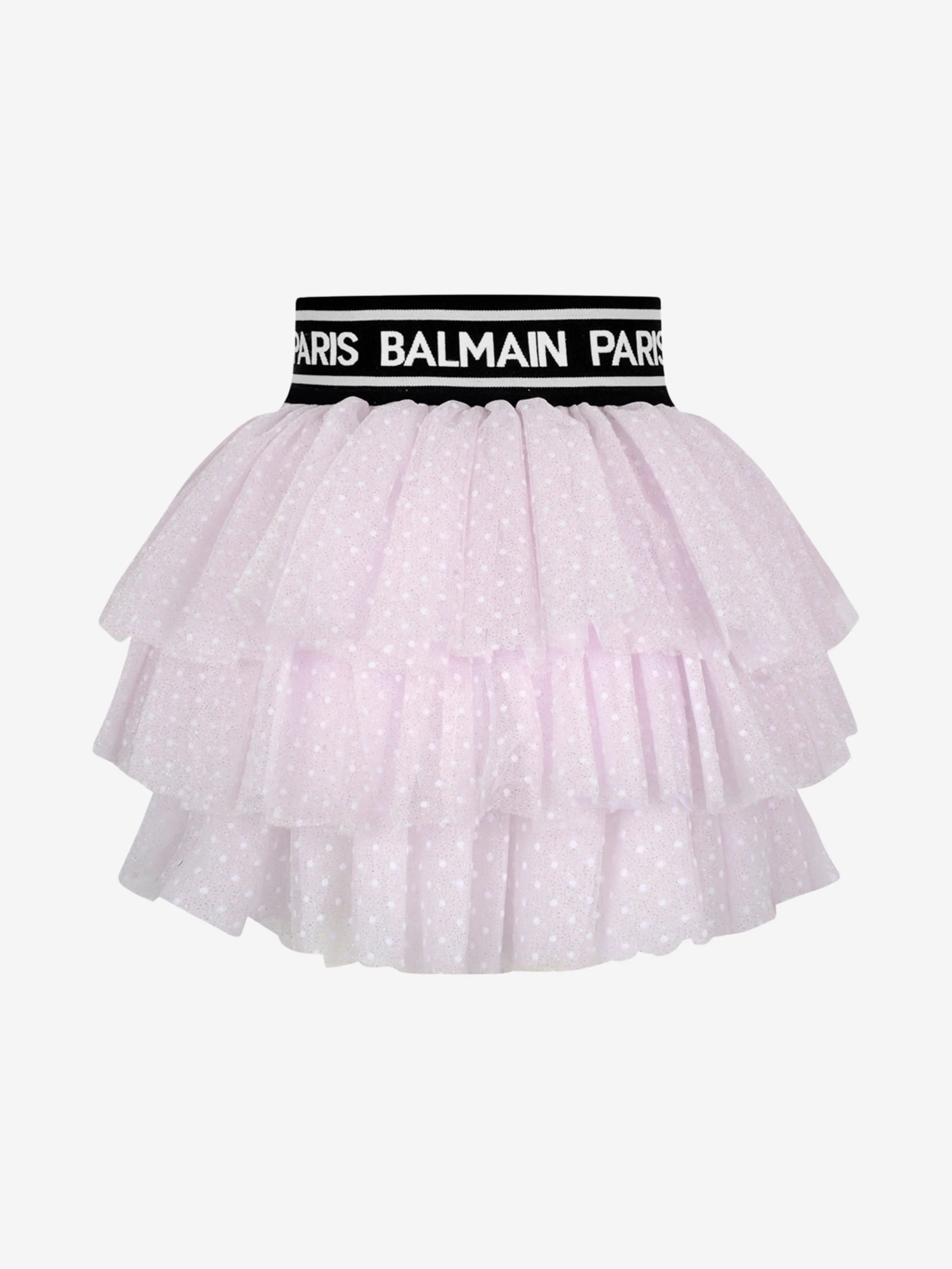 Jupe en tulle à pois Balmain pour fille