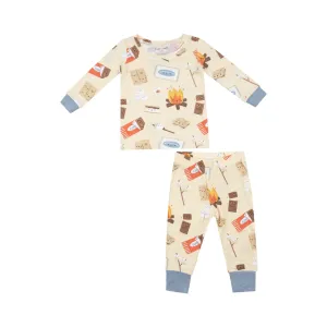 Ensemble de vêtements de détente à manches longues en bambou - S'mores par Angel Dear
