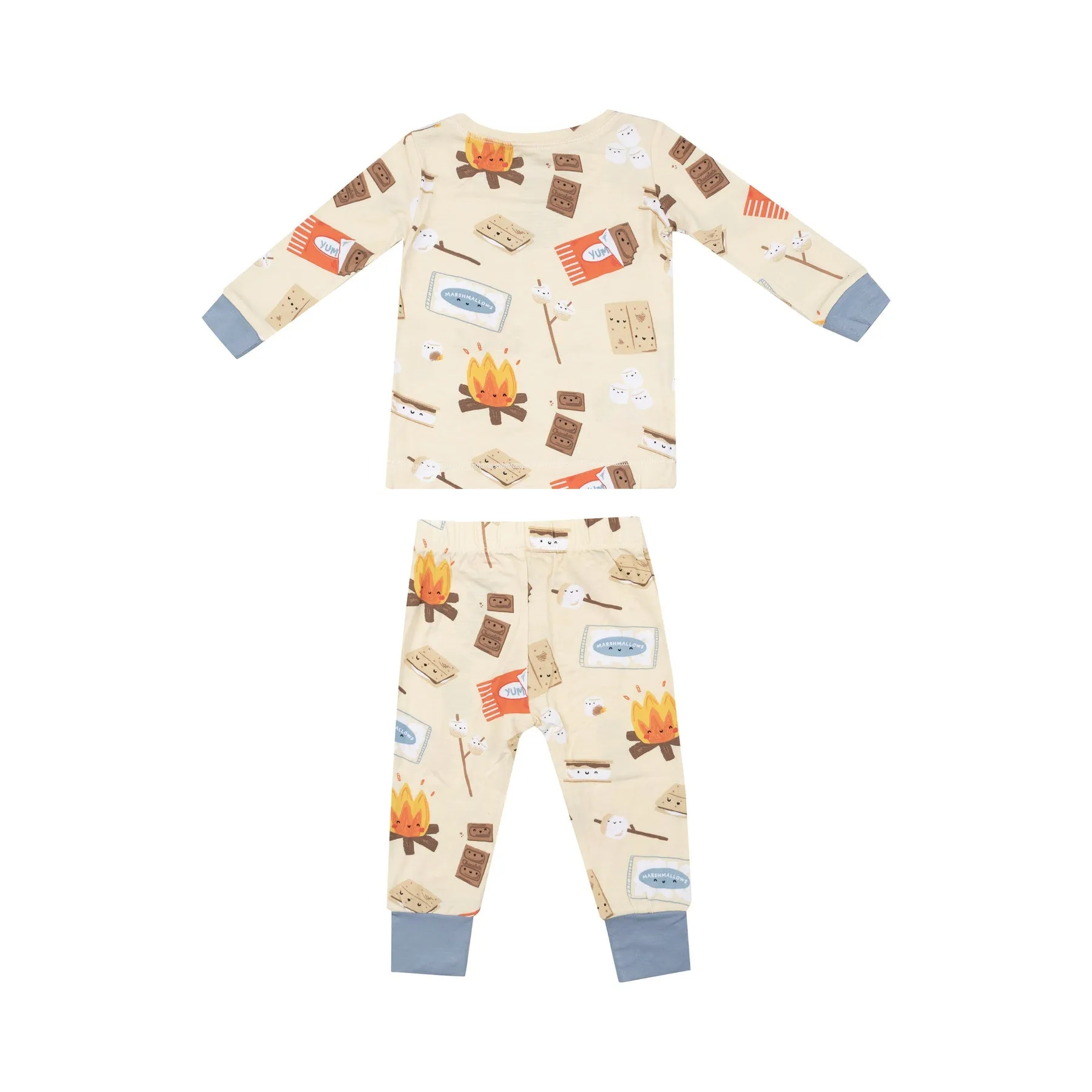 Ensemble de vêtements de détente à manches longues en bambou - S'mores par Angel Dear
