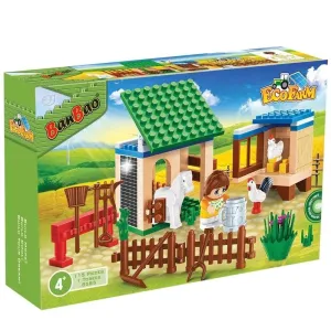 Ensemble de Construction de Ferme Animale Banbao 8585