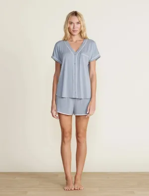 Barefoot Dreams Ensemble de détente Malibu en jersey pour femmes Taille L Gris JDM396 (Gris, Regular, L)