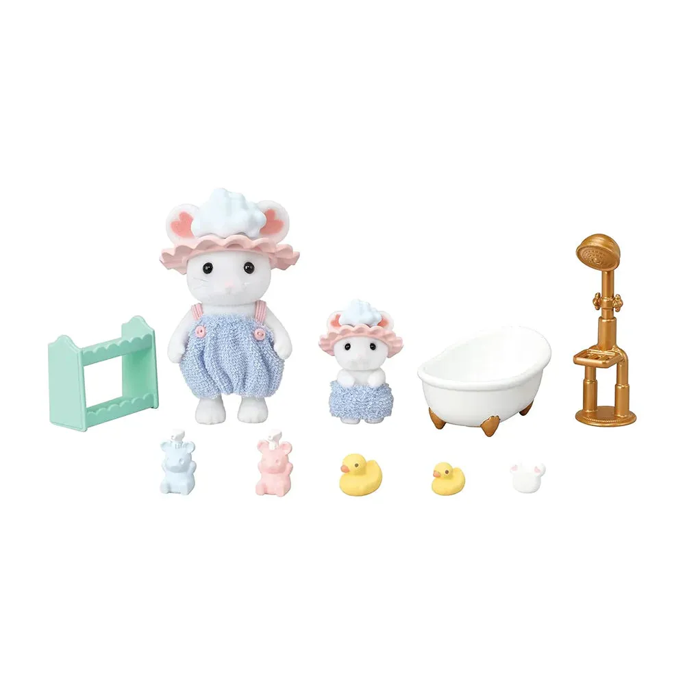 Sylvanian Families - Frères et Sœurs dans le Bain avec Bulles