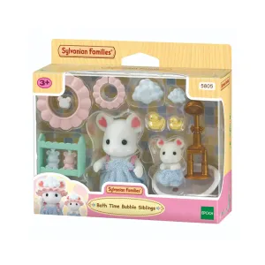 Sylvanian Families - Frères et Sœurs dans le Bain avec Bulles