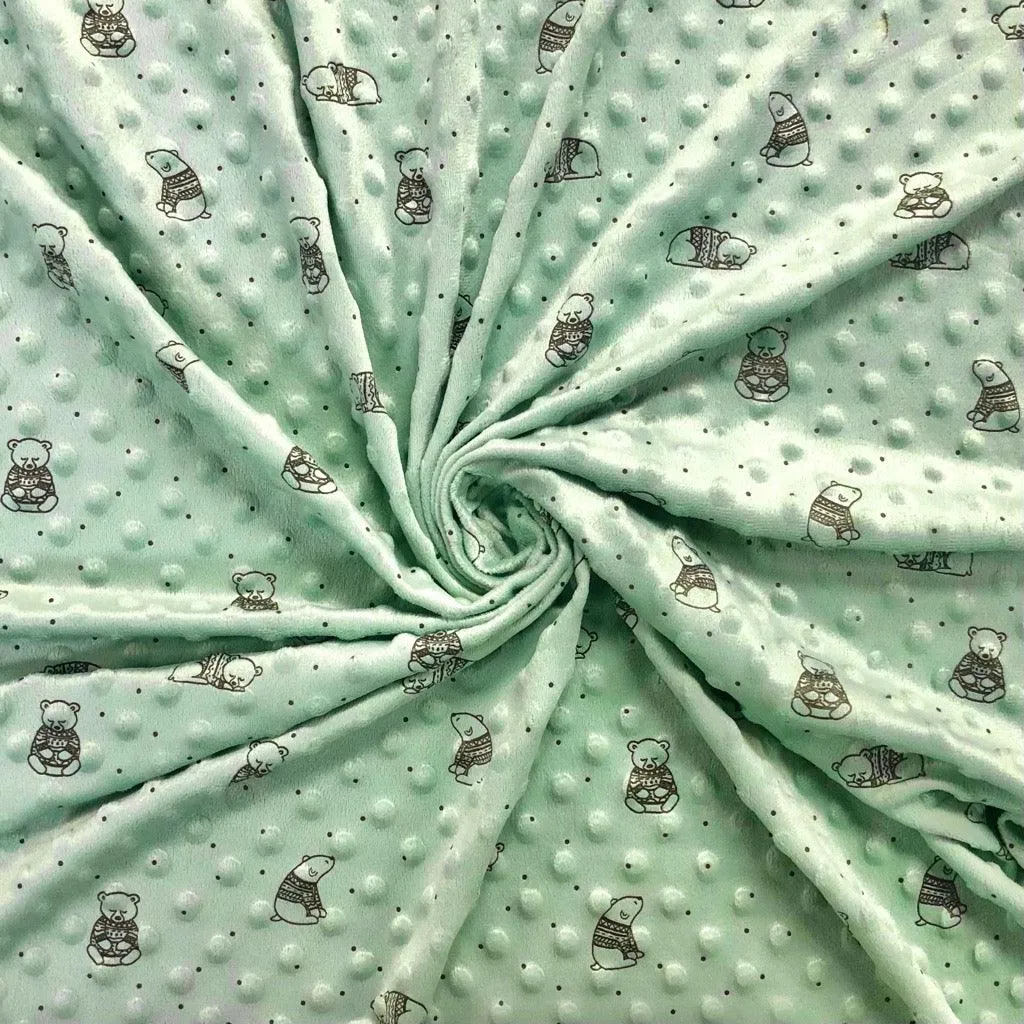 Tissu en polaire Bears Dimple