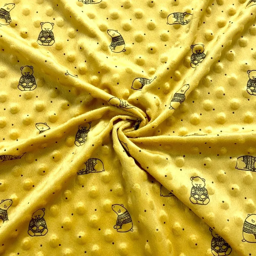 Tissu en polaire Bears Dimple
