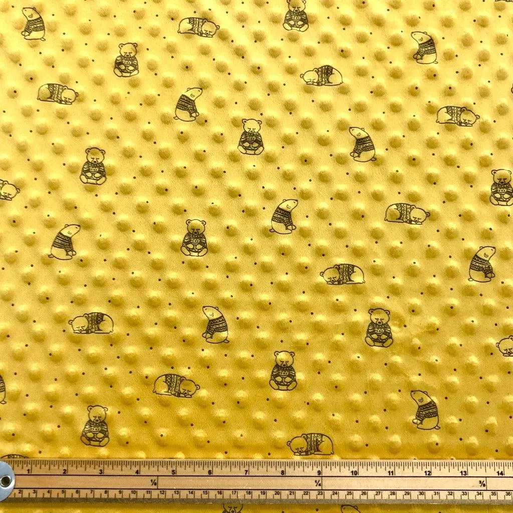 Tissu en polaire Bears Dimple