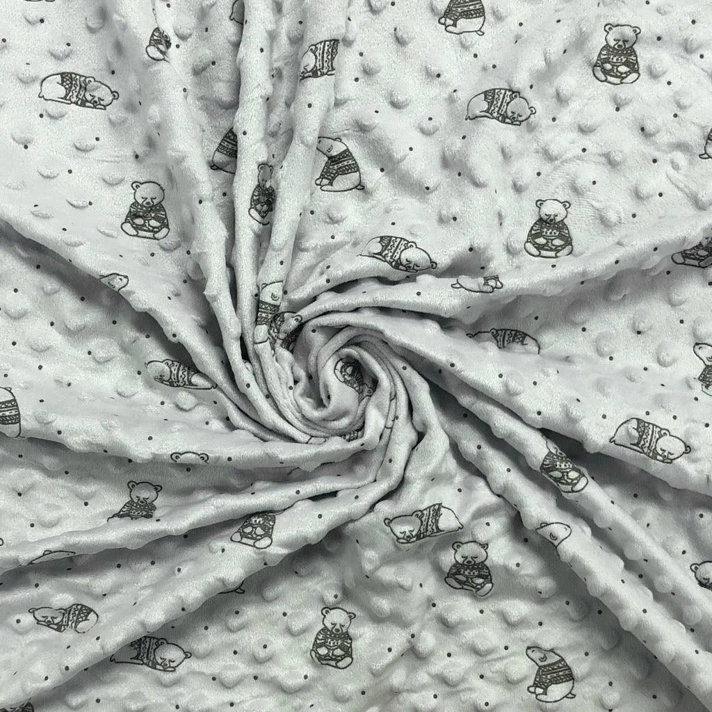 Tissu en polaire Bears Dimple