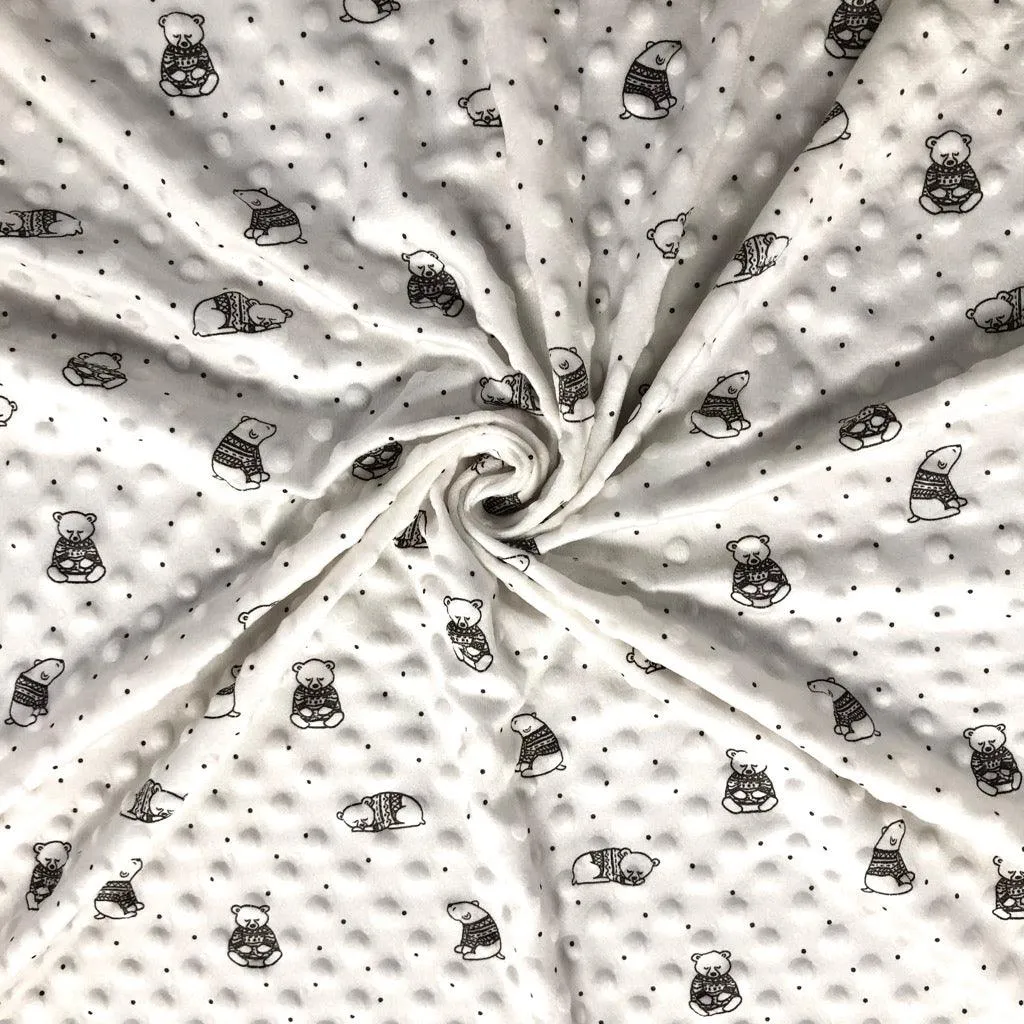 Tissu en polaire Bears Dimple
