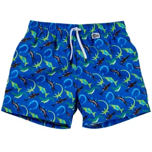 BECO Shorts Dinosaures Océan Bleu