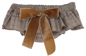 Bloomer à carreaux beige