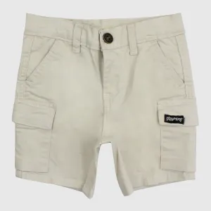 Short en gabardine beige