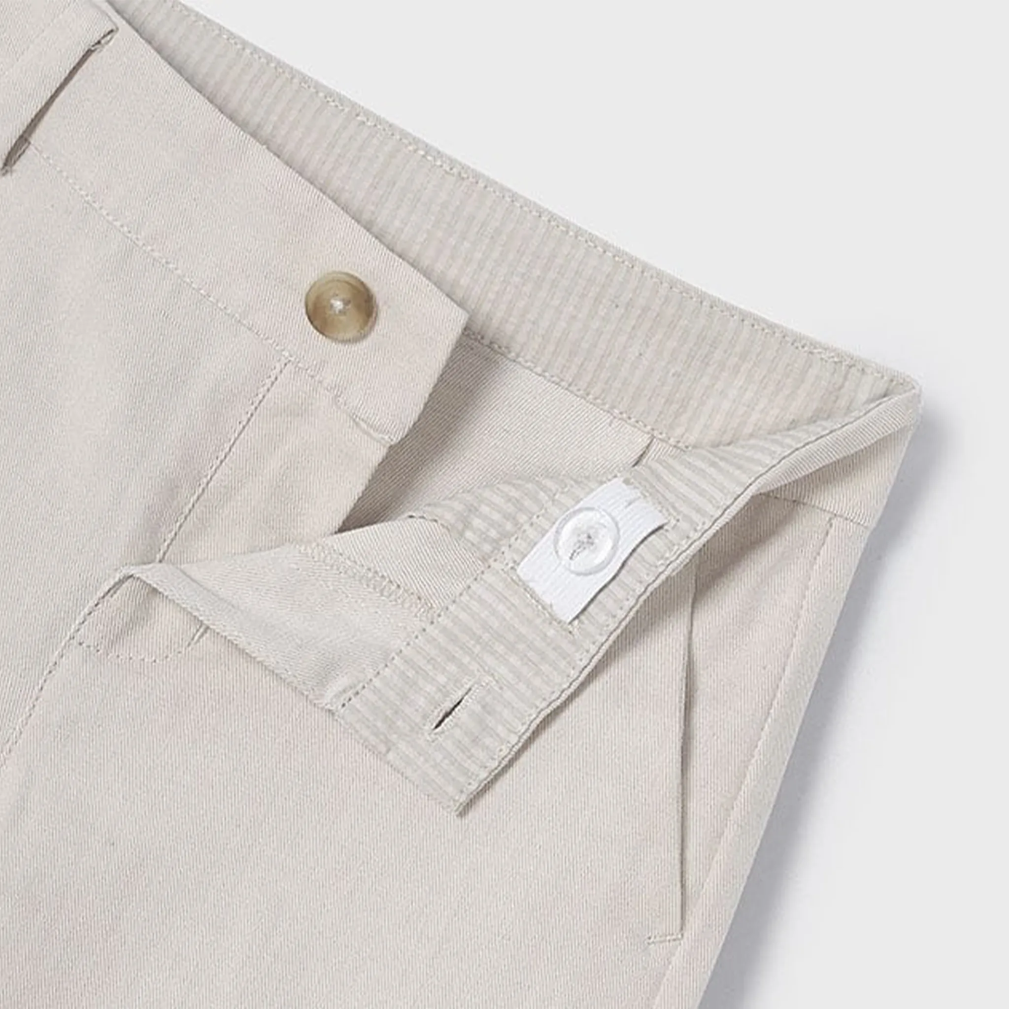 Pantalon de costume en lin beige