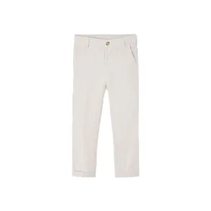Pantalon de costume en lin beige