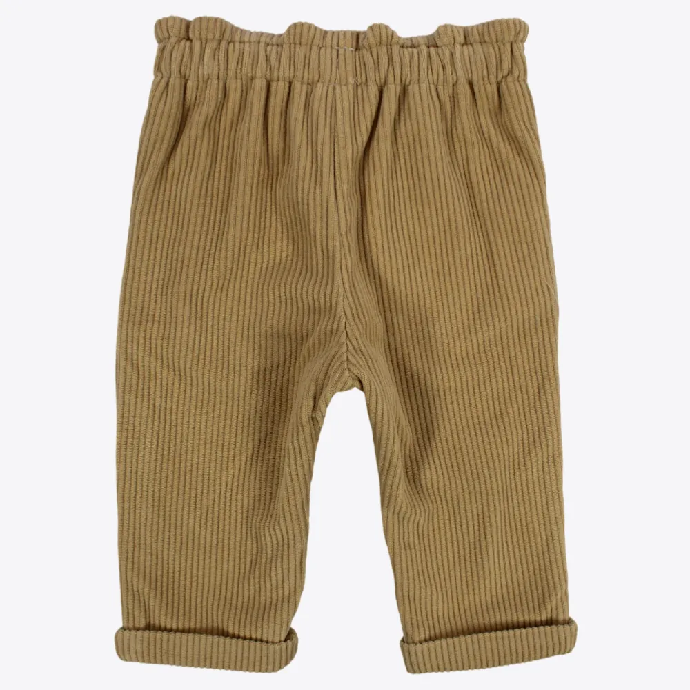 Pantalon en velours côtelé beige