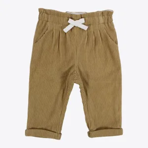 Pantalon en velours côtelé beige