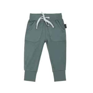 Pantalon Harem BELAN J à cordon - Vert feuillage