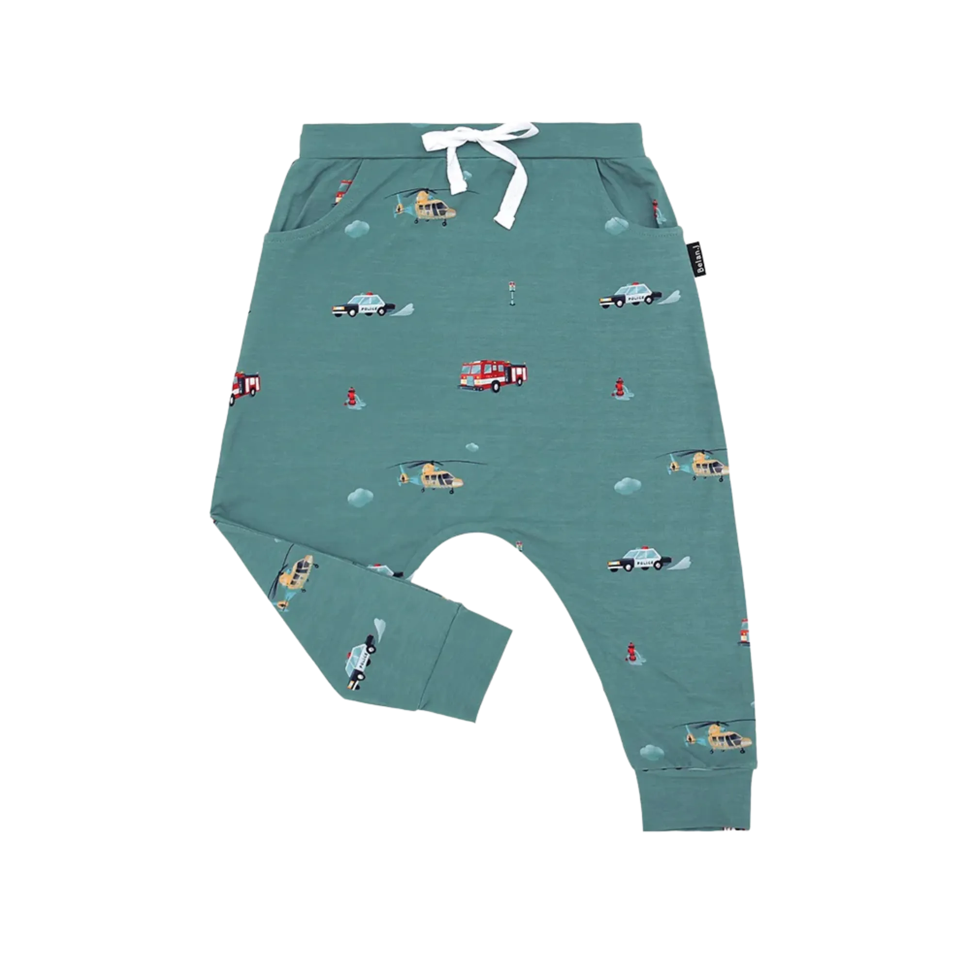 Pantalon Harem BELAN 6-12 mois - Véhicules d'urgence
