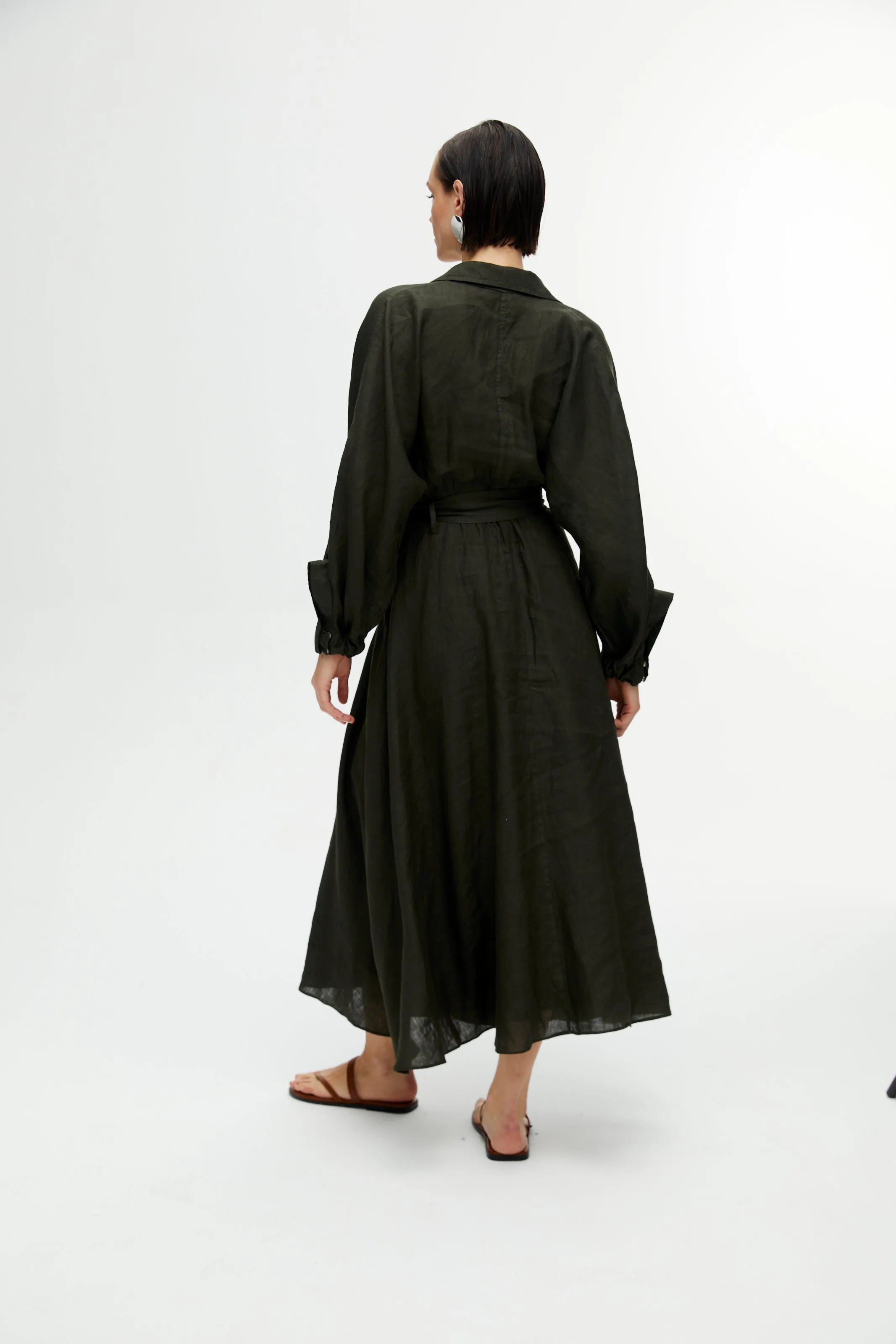 Robe Longue Ceinturée