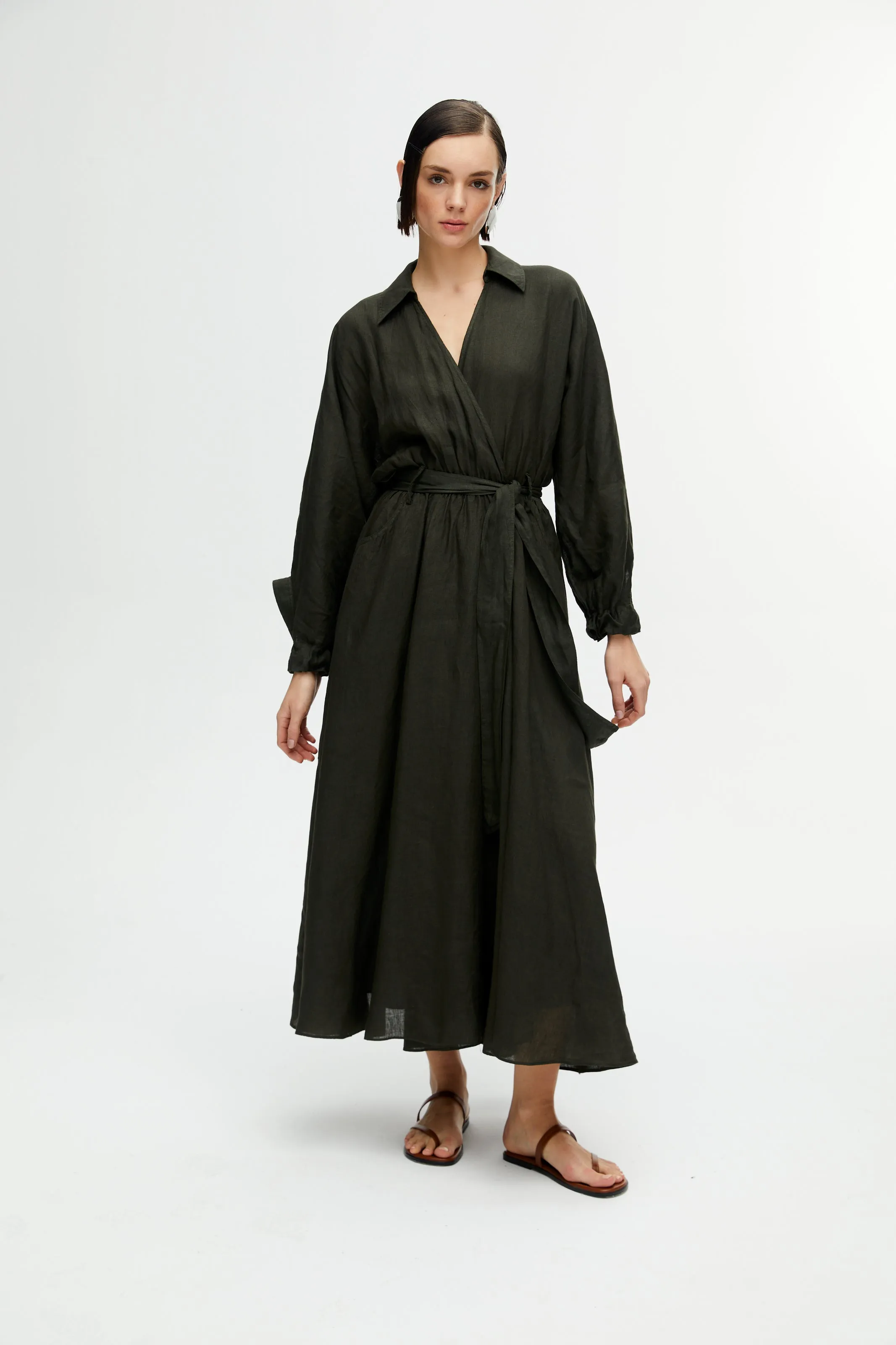 Robe Longue Ceinturée