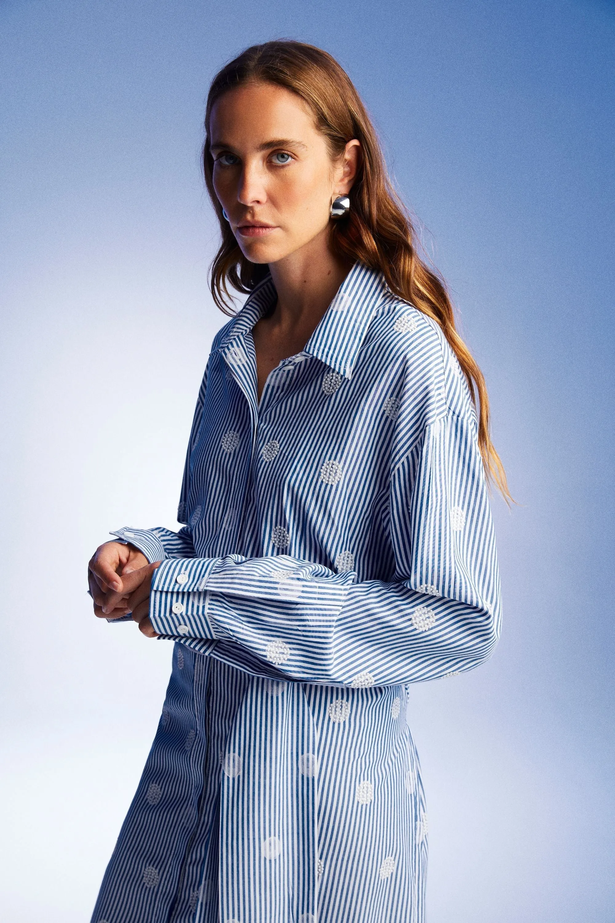 Robe chemise ceinturée
