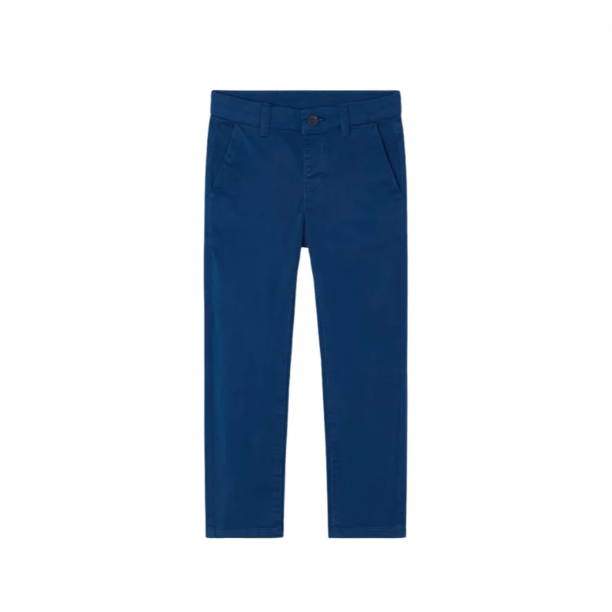 Pantalon Chino Slim en Coton de Qualité Supérieure - Cyan par Mayoral - VENTE FINALE