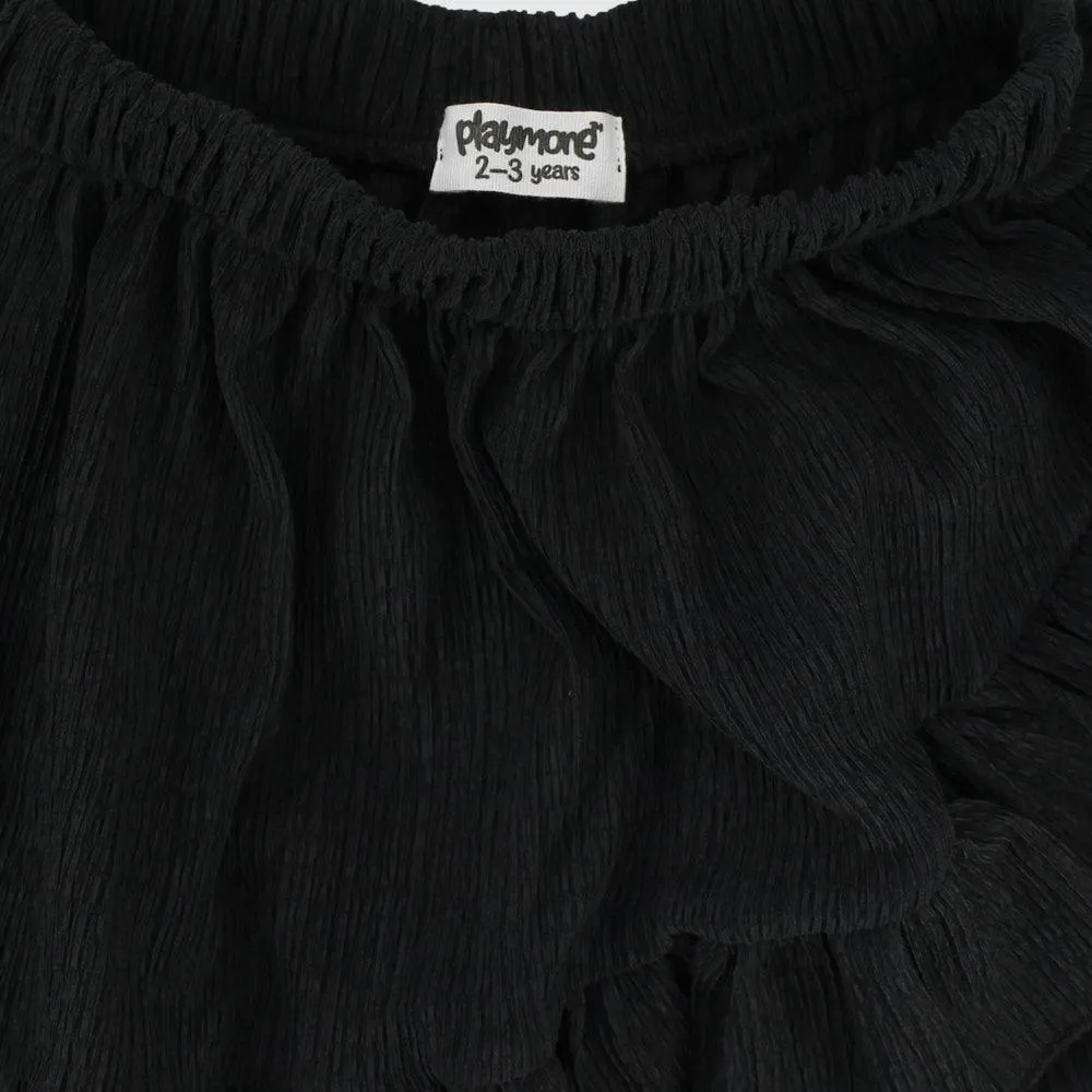 Jupe froncée noire