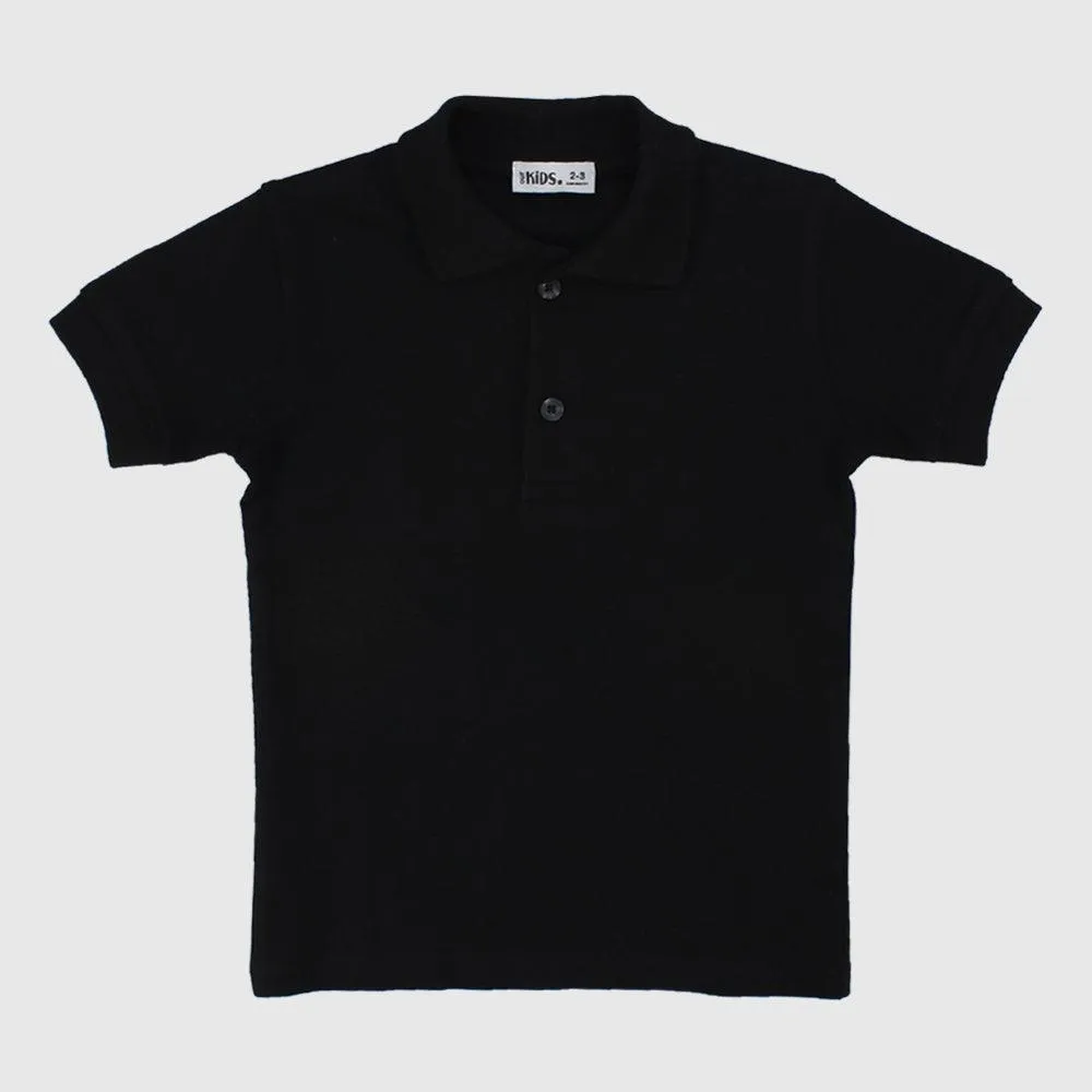 Polo à manches courtes noir