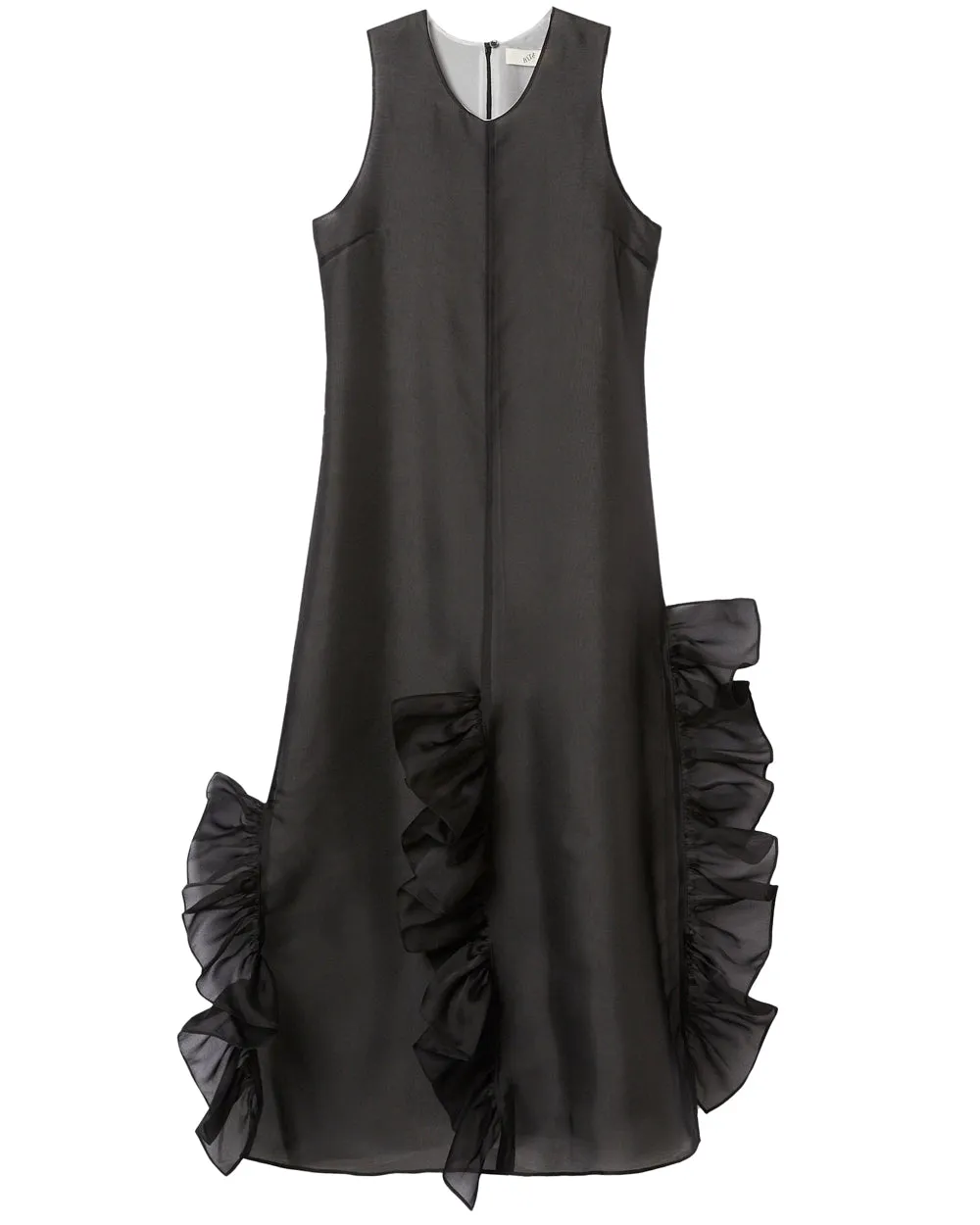 Robe de soirée en soie noire Radieux