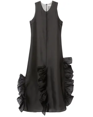 Robe de soirée en soie noire Radieux