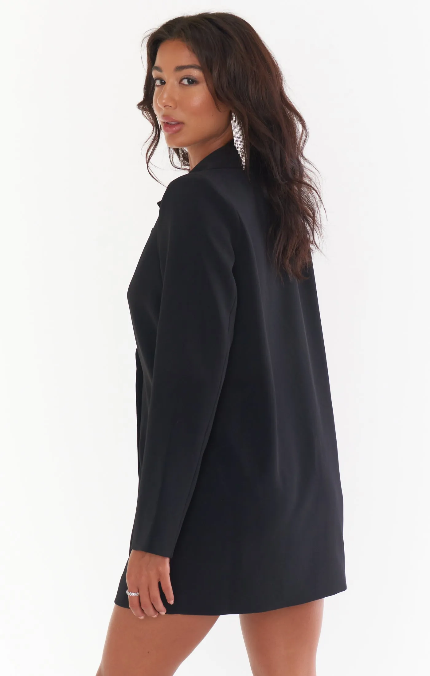 Robe Blazer Pailletée ~ Tailleur Noir