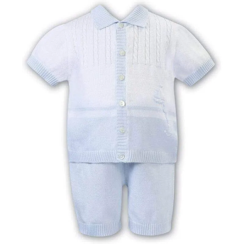 Ensemble Tricoté Bleu Bleu