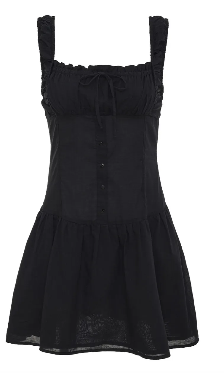 Robe Mini Christa Bleue ou Noire par Frankie's Bikinis