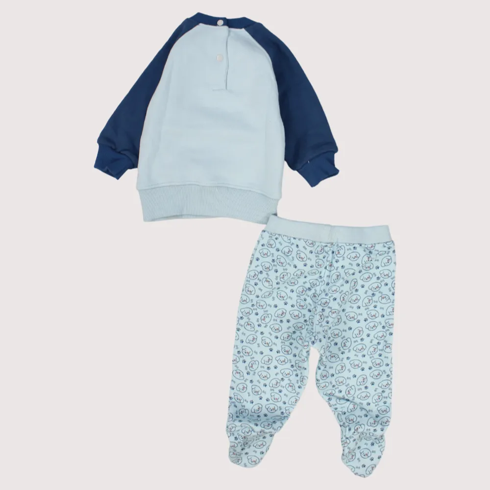 Pyjama à manches longues Bleu Chiot