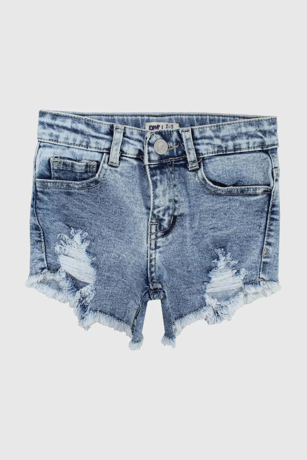 Shorts en Jean Bleu Déchiré