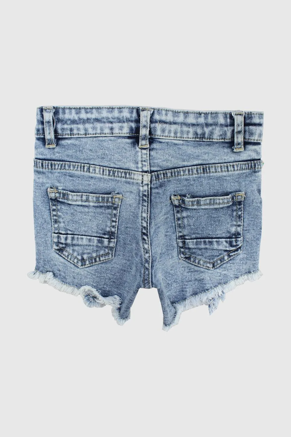 Shorts en Jean Bleu Déchiré