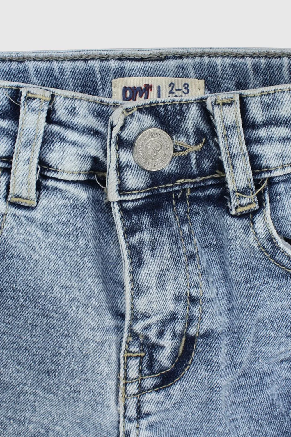 Shorts en Jean Bleu Déchiré