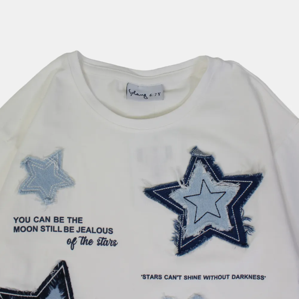 T-shirt en coton à manches courtes Blue Stars