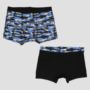 Boxer Bleuâtre (Lot de 2)