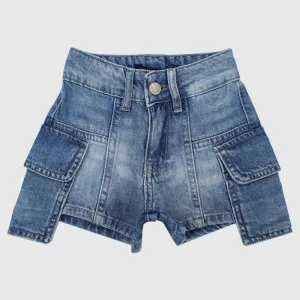 Shorts en Jean Bleuâtre