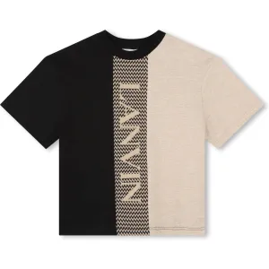 T-shirt pour garçon avec logo Curb beige