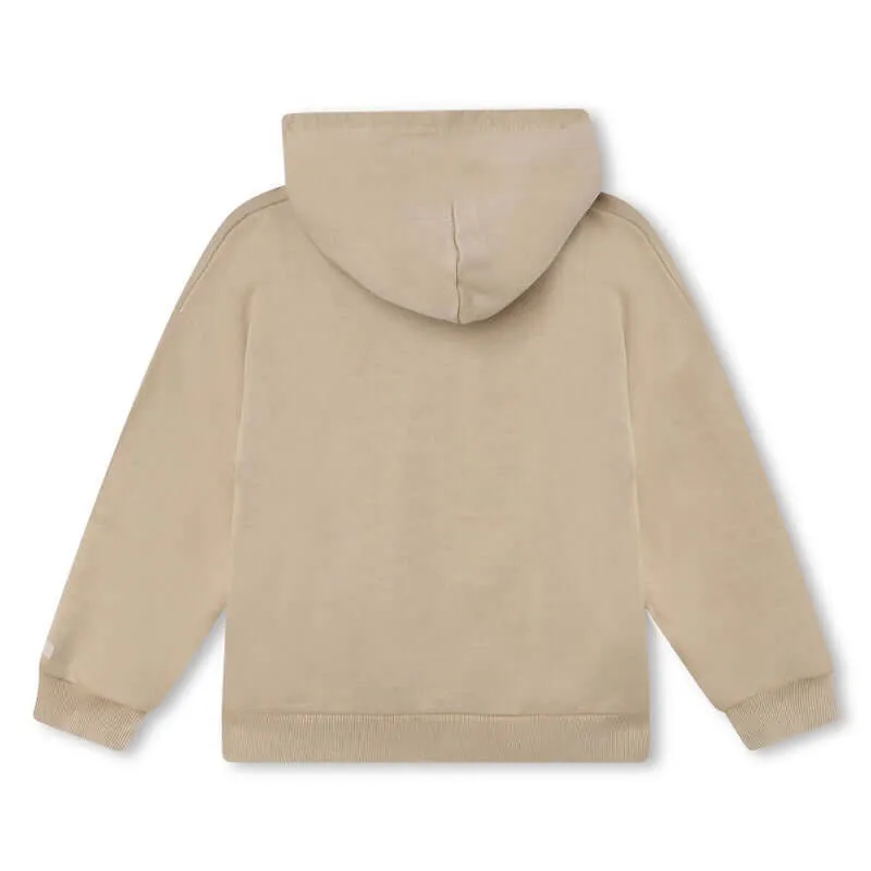 Sweat à capuche beige pour garçons